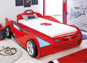 CARBED Кровать-машина Coupe с выдвижной кроватью Red 20.03.1306.00 в Покровске - pokrovsk.mebel54.com | фото