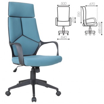 Кресло офисное BRABIX Prime EX-515 (голубая ткань) в Покровске - pokrovsk.mebel54.com | фото