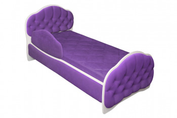 Кровать 160 Гармония 32 Фиолетовый (мягкий бортик) в Покровске - pokrovsk.mebel54.com | фото