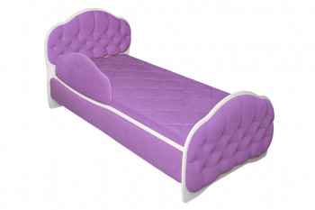 Кровать 170 Гармония 67 Светло-фиолетовый (мягкий бортик) в Покровске - pokrovsk.mebel54.com | фото