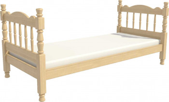 Кровать одинарная Аленка из массива сосны 800*1890 Сосна в Покровске - pokrovsk.mebel54.com | фото